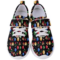 Gradient-christmas-pattern-design Women s Velcro Strap Shoes by nate14shop