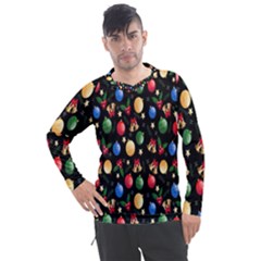 Gradient-christmas-pattern-design Men s Pique Long Sleeve Tee