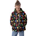 Gradient-christmas-pattern-design Kids  Oversized Hoodie View1