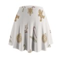 Hand-drawn-christmas-pattern Mini Flare Skirt View2