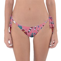 Hand-drawn-christmas-pattern-design Reversible Bikini Bottom