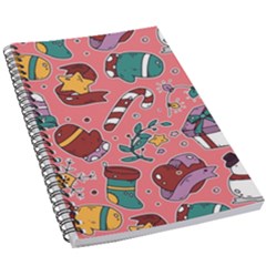 Hand-drawn-christmas-pattern-design 5 5  X 8 5  Notebook by nate14shop