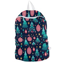 Hand-drawn-flat-christmas-pattern Foldable Lightweight Backpack by nate14shop