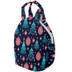 Hand-drawn-flat-christmas-pattern Travel Backpacks by nate14shop