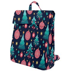 Hand-drawn-flat-christmas-pattern Flap Top Backpack by nate14shop