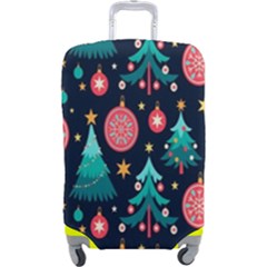 Hand-drawn-flat-christmas-pattern Luggage Cover (large) by nate14shop