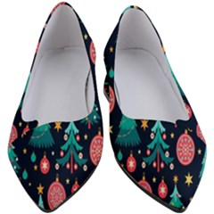 Hand-drawn-flat-christmas-pattern Women s Block Heels  by nate14shop