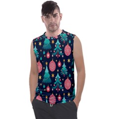 Hand-drawn-flat-christmas-pattern Men s Regular Tank Top by nate14shop