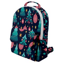 Hand-drawn-flat-christmas-pattern Flap Pocket Backpack (small) by nate14shop