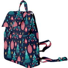 Hand-drawn-flat-christmas-pattern Buckle Everyday Backpack by nate14shop