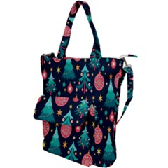 Hand-drawn-flat-christmas-pattern Shoulder Tote Bag by nate14shop