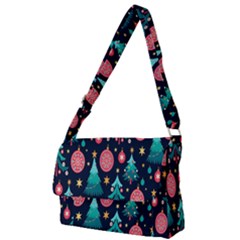 Hand-drawn-flat-christmas-pattern Full Print Messenger Bag (l) by nate14shop