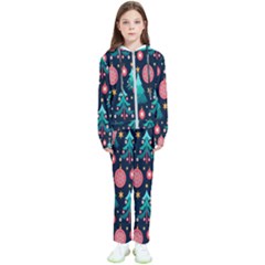 Hand-drawn-flat-christmas-pattern Kids  Tracksuit by nate14shop