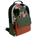 tropical polka plants 2 Flap Pocket Backpack (Large) View2