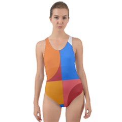 Geometric Series  Cut-out Back One Piece Swimsuit by Sobalvarro