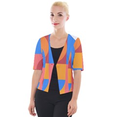 Geometric Series  Cropped Button Cardigan by Sobalvarro