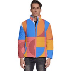 Geometric Series  Men s Puffer Bubble Jacket Coat by Sobalvarro