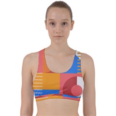 Geometric Series  Back Weave Sports Bra by Sobalvarro