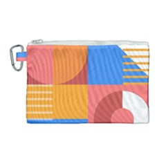 Geometric Series  Canvas Cosmetic Bag (large) by Sobalvarro