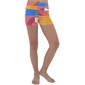 Geometric series  Kids  Lightweight Velour Yoga Shorts View1