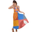 Geometric series  Backless Maxi Beach Dress View1