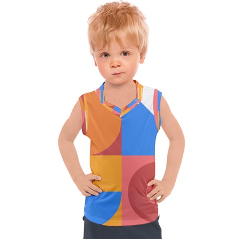 Geometric Series  Kids  Sport Tank Top by Sobalvarro