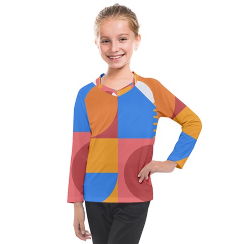 Geometric Series  Kids  Long Mesh Tee by Sobalvarro