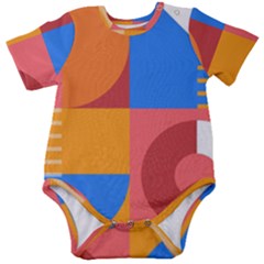 Geometric Series  Baby Short Sleeve Onesie Bodysuit by Sobalvarro