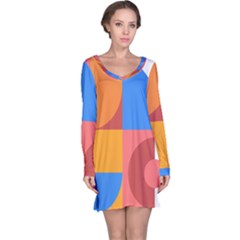 Geometric Series  Long Sleeve Nightdress by Sobalvarro