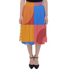 Geometric Series  Classic Midi Skirt by Sobalvarro