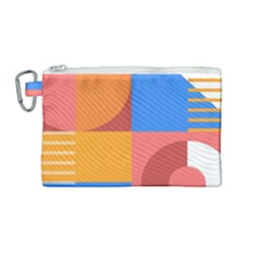 Geometric Series  Canvas Cosmetic Bag (medium) by Sobalvarro