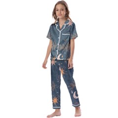 Bohemian Dreams  Kids  Satin Short Sleeve Pajamas Set by HWDesign