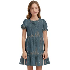 Bohemian Dreams  Kids  Puff Sleeved Dress by HWDesign