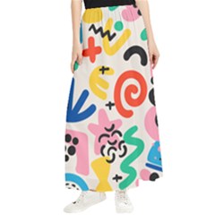 Popping Colors Maxi Chiffon Skirt by HWDesign