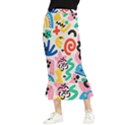 Popping Colors Maxi Fishtail Chiffon Skirt View1