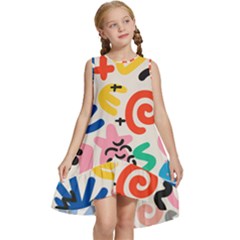 Popping Colors Kids  Frill Swing Dress by HWDesign