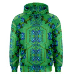 Vines Of Beautiful Flowers On A Painting In Mandala Style Men s Core Hoodie