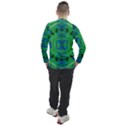 Vines Of Beautiful Flowers On A Painting In Mandala Style Men s Pique Long Sleeve Tee View2