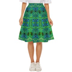 Vines Of Beautiful Flowers On A Painting In Mandala Style Classic Short Skirt by pepitasart