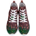 Floral Vines Over Lotus Pond In Meditative Tropical Style Men s Lightweight High Top Sneakers View1