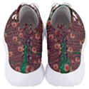 Floral Vines Over Lotus Pond In Meditative Tropical Style Men s Lightweight High Top Sneakers View4