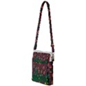 Floral Vines Over Lotus Pond In Meditative Tropical Style Multi Function Travel Bag View1