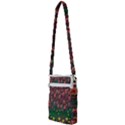 Floral Vines Over Lotus Pond In Meditative Tropical Style Multi Function Travel Bag View2