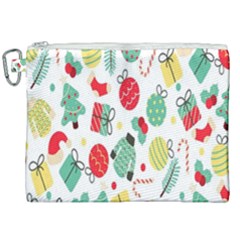 Vintage-handdrawn-seamless-pattern-with-christmas-elements Canvas Cosmetic Bag (xxl)