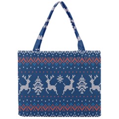 Knitted-christmas-pattern 001 Mini Tote Bag