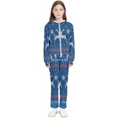 Knitted-christmas-pattern 001 Kids  Tracksuit by nate14shop