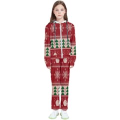 Knitted-christmas-pattern Kids  Tracksuit by nate14shop