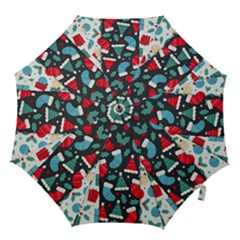 Pack-christmas-patterns Hook Handle Umbrellas (large) by nate14shop