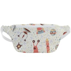 Seamless-background-with-spaceships-stars Waist Bag 