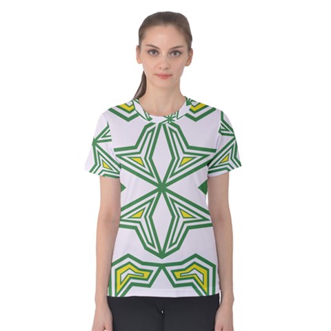 Abstract Pattern Geometric Backgrounds Women s Cotton Tee by Eskimos